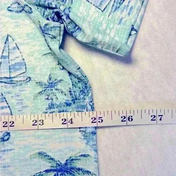 Izod Saltwater Relaxed Classics Fishing Hawaiian Polo Mens Short Sleeve Size XL - Picture 6 of 10